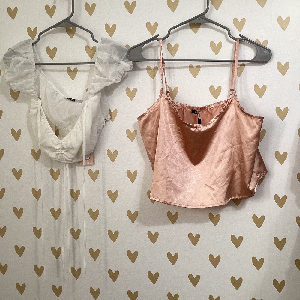 Tiger Mist Crop Top and Bamboo top Bundle
